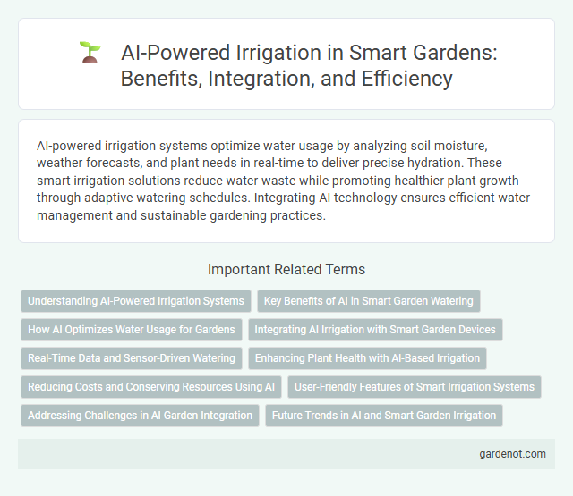 AI-Powered Irrigation in Smart Gardens: Benefits, Integration, and Efficiency