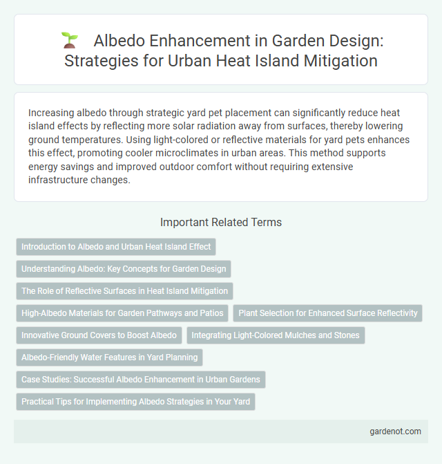 Albedo Enhancement in Garden Design: Strategies for Urban Heat Island Mitigation