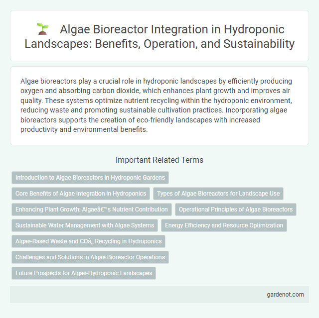 Algae Bioreactor Integration in Hydroponic Landscapes: Benefits, Operation, and Sustainability