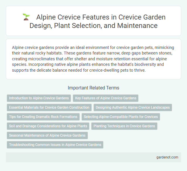 Alpine Crevice Features in Crevice Garden Design, Plant Selection, and Maintenance