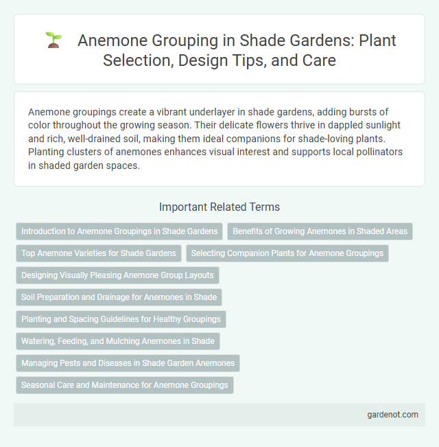 Anemone Grouping in Shade Gardens: Plant Selection, Design Tips, and Care