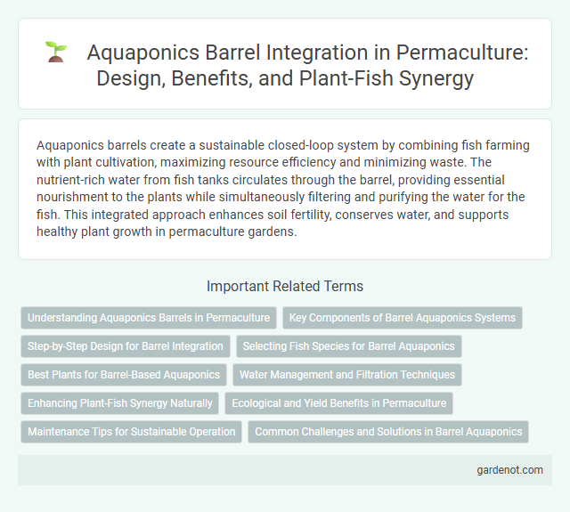 Aquaponics Barrel Integration in Permaculture: Design, Benefits, and Plant-Fish Synergy