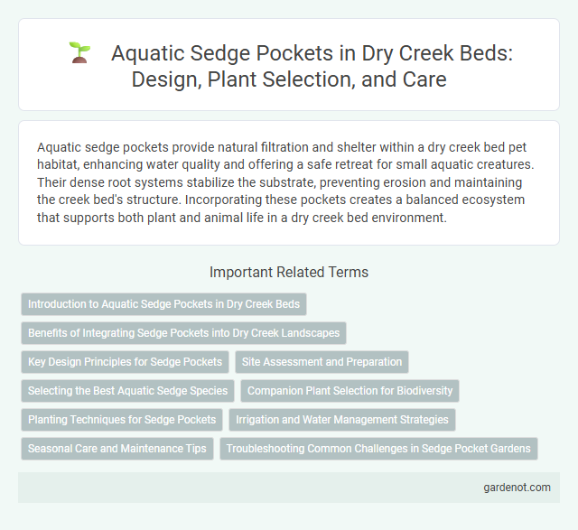 Aquatic Sedge Pockets in Dry Creek Beds: Design, Plant Selection, and Care