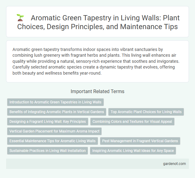 Aromatic Green Tapestry in Living Walls: Plant Choices, Design Principles, and Maintenance Tips