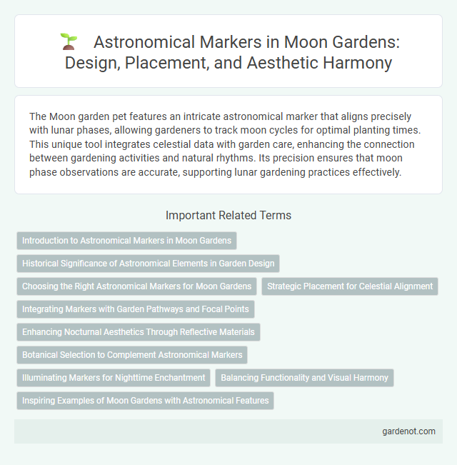 Astronomical Markers in Moon Gardens: Design, Placement, and Aesthetic Harmony