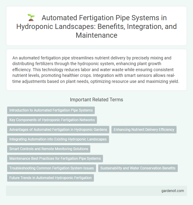 Automated Fertigation Pipe Systems in Hydroponic Landscapes: Benefits, Integration, and Maintenance