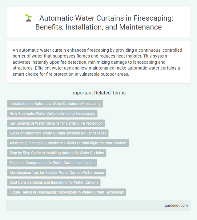 Automatic Water Curtains in Firescaping: Benefits, Installation, and Maintenance