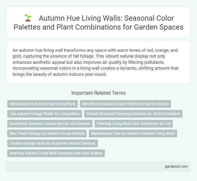 Autumn Hue Living Walls: Seasonal Color Palettes and Plant Combinations for Garden Spaces