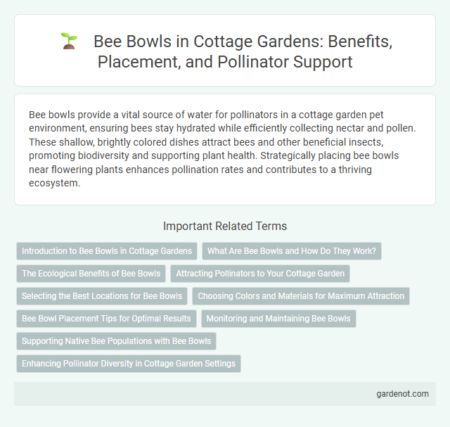 Bee Bowls in Cottage Gardens: Benefits, Placement, and Pollinator Support
