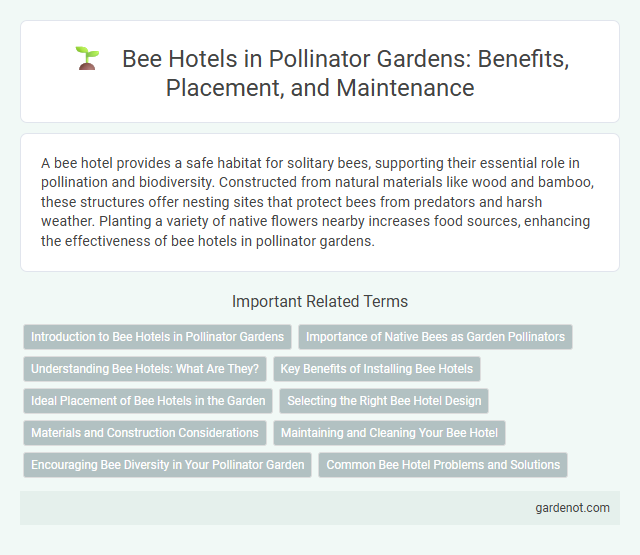 Bee Hotels in Pollinator Gardens: Benefits, Placement, and Maintenance