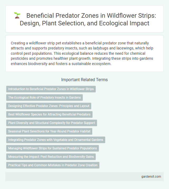 Beneficial Predator Zones in Wildflower Strips: Design, Plant Selection, and Ecological Impact