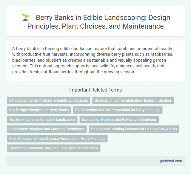 Berry Banks in Edible Landscaping: Design Principles, Plant Choices, and Maintenance