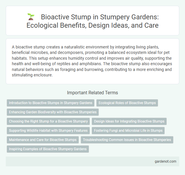 Bioactive Stump in Stumpery Gardens: Ecological Benefits, Design Ideas, and Care