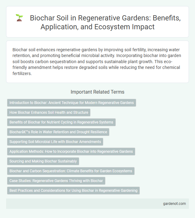Biochar Soil in Regenerative Gardens: Benefits, Application, and Ecosystem Impact