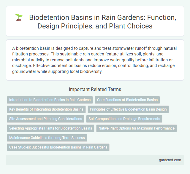 Biodetention Basins in Rain Gardens: Function, Design Principles, and Plant Choices