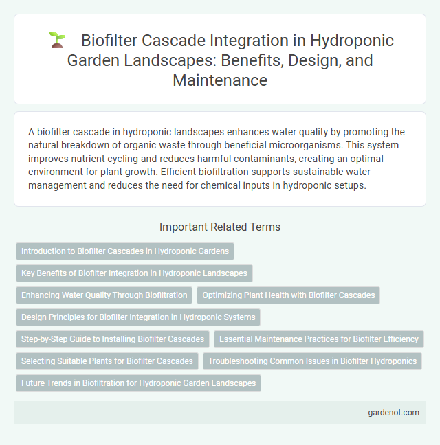 Biofilter Cascade Integration in Hydroponic Garden Landscapes: Benefits, Design, and Maintenance