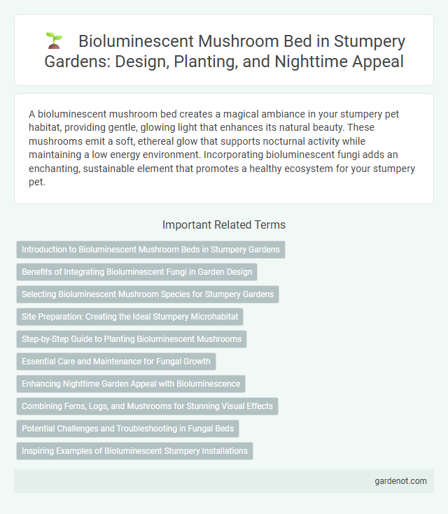 Bioluminescent Mushroom Bed in Stumpery Gardens: Design, Planting, and Nighttime Appeal