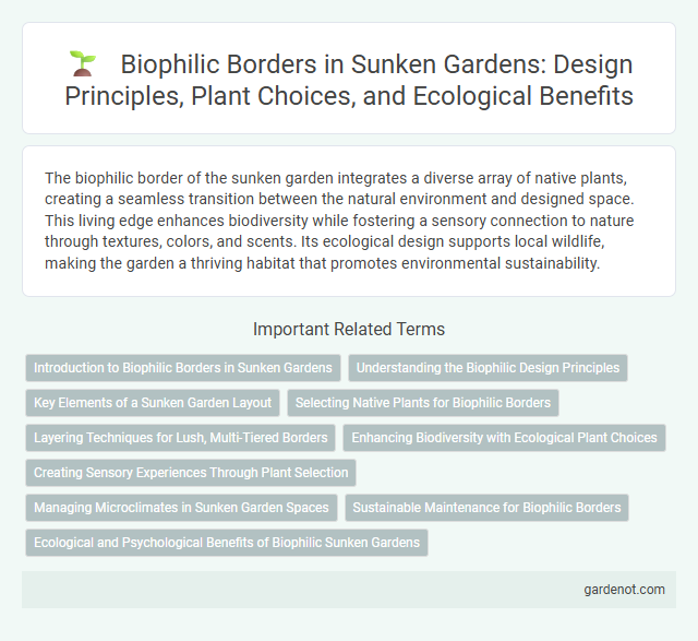 Biophilic Borders in Sunken Gardens: Design Principles, Plant Choices, and Ecological Benefits