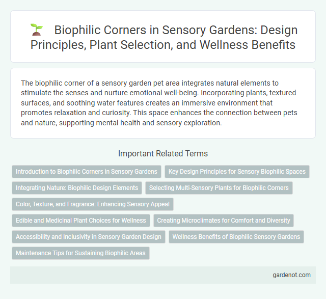 Biophilic Corners in Sensory Gardens: Design Principles, Plant Selection, and Wellness Benefits