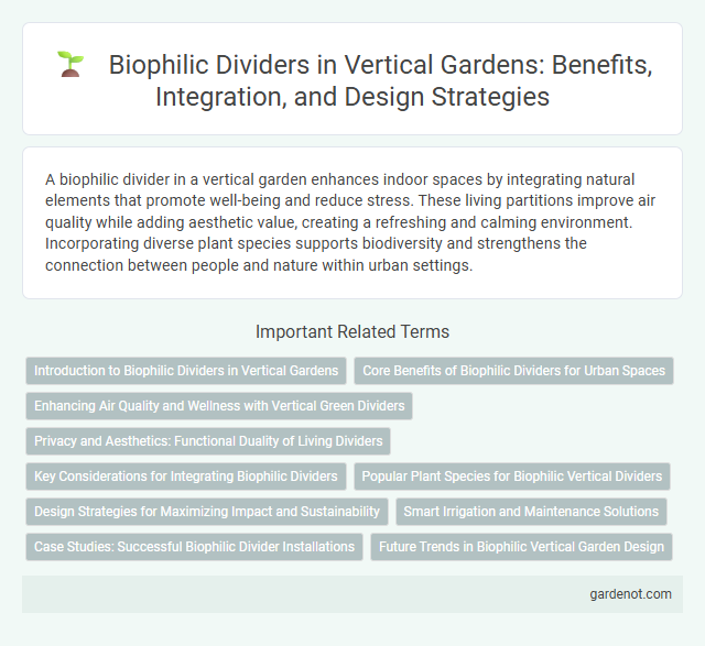 Biophilic Dividers in Vertical Gardens: Benefits, Integration, and Design Strategies