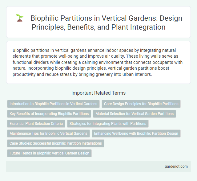Biophilic Partitions in Vertical Gardens: Design Principles, Benefits, and Plant Integration