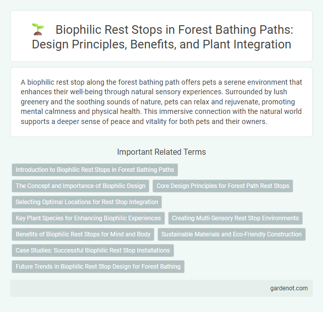 Biophilic Rest Stops in Forest Bathing Paths: Design Principles, Benefits, and Plant Integration
