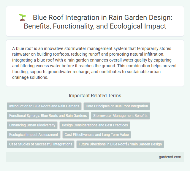 Blue Roof Integration in Rain Garden Design: Benefits, Functionality, and Ecological Impact
