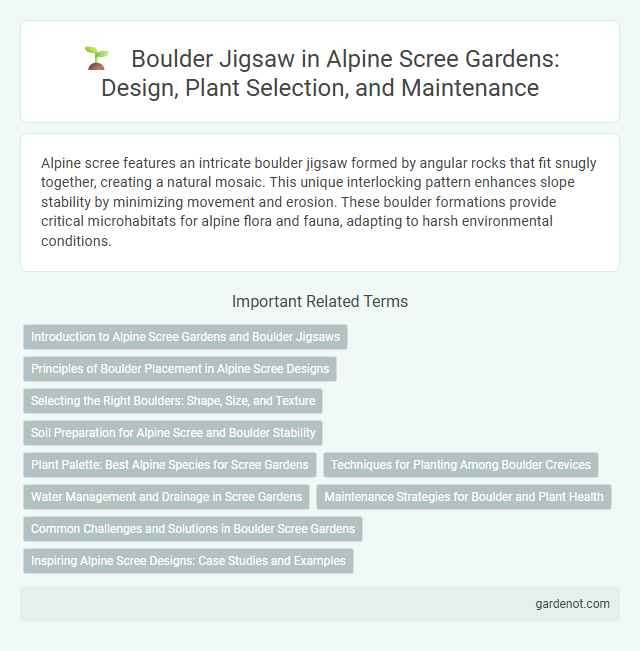 Boulder Jigsaw in Alpine Scree Gardens: Design, Plant Selection, and Maintenance