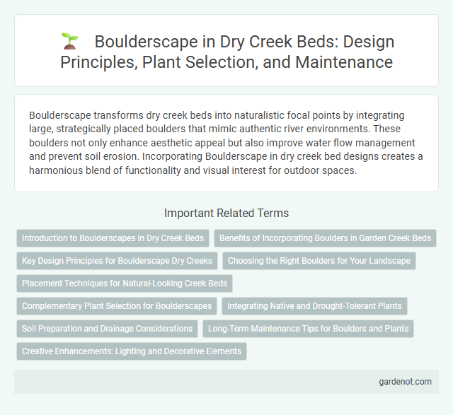 Boulderscape in Dry Creek Beds: Design Principles, Plant Selection, and Maintenance