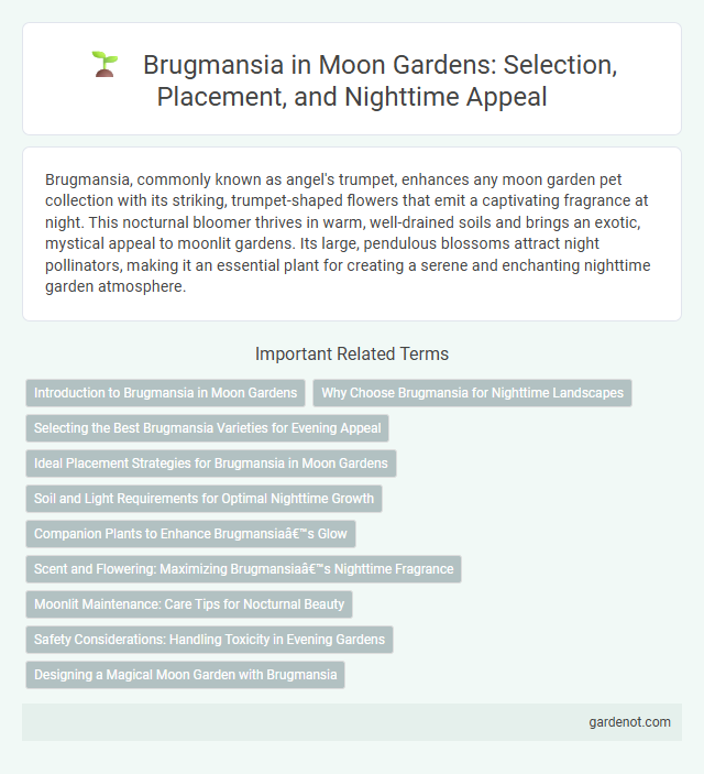 Brugmansia in Moon Gardens: Selection, Placement, and Nighttime Appeal