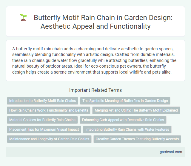 Butterfly Motif Rain Chain in Garden Design: Aesthetic Appeal and Functionality