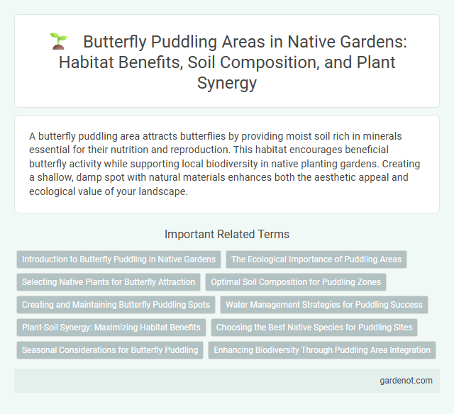 Butterfly Puddling Areas in Native Gardens: Habitat Benefits, Soil Composition, and Plant Synergy