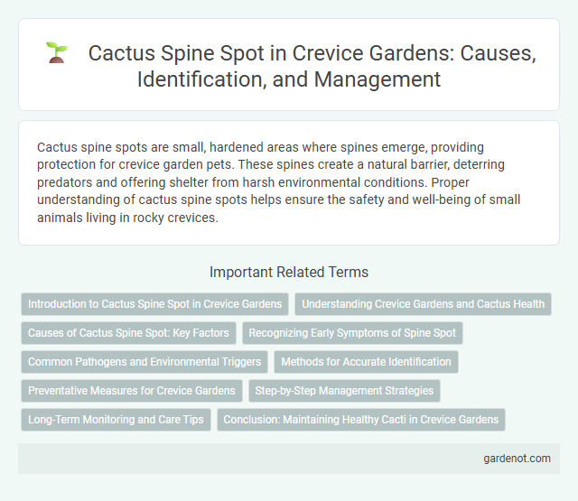 Cactus Spine Spot in Crevice Gardens: Causes, Identification, and Management