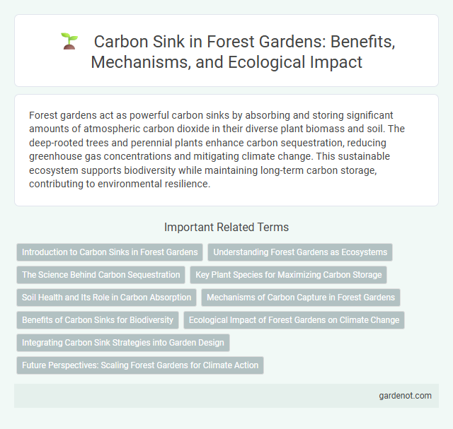 Carbon Sink in Forest Gardens: Benefits, Mechanisms, and Ecological Impact