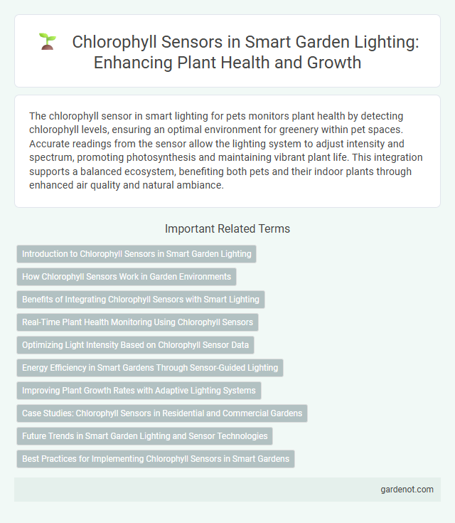 Chlorophyll Sensors in Smart Garden Lighting: Enhancing Plant Health and Growth