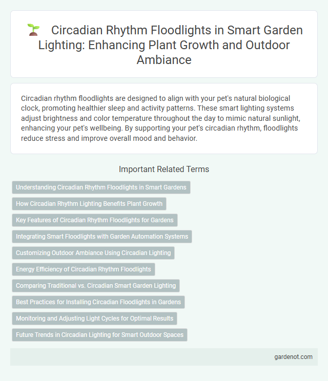 Circadian Rhythm Floodlights in Smart Garden Lighting: Enhancing Plant Growth and Outdoor Ambiance