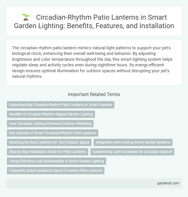 Circadian-Rhythm Patio Lanterns in Smart Garden Lighting: Benefits, Features, and Installation