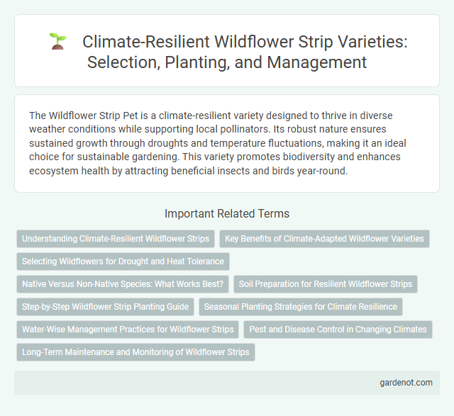 Climate-Resilient Wildflower Strip Varieties: Selection, Planting, and Management