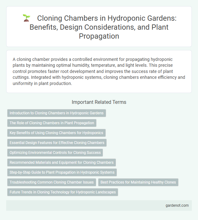 Cloning Chambers in Hydroponic Gardens: Benefits, Design Considerations, and Plant Propagation