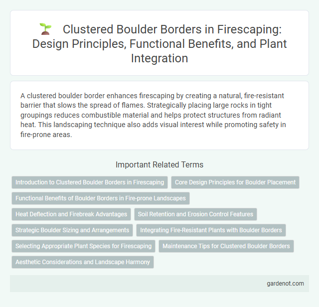 Clustered Boulder Borders in Firescaping: Design Principles, Functional Benefits, and Plant Integration