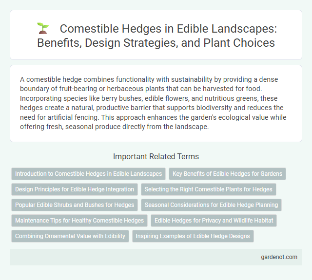 Comestible Hedges in Edible Landscapes: Benefits, Design Strategies, and Plant Choices