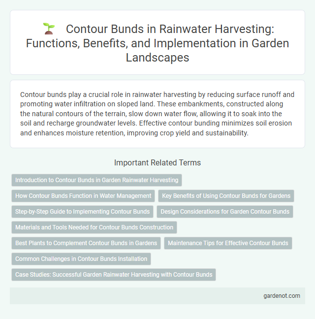 Contour Bunds in Rainwater Harvesting: Functions, Benefits, and Implementation in Garden Landscapes