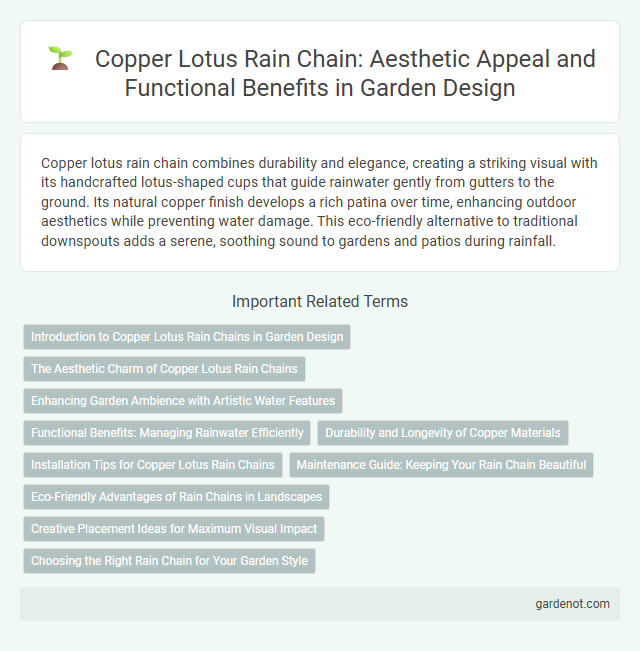Copper Lotus Rain Chain: Aesthetic Appeal and Functional Benefits in Garden Design