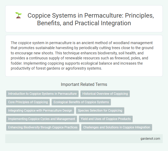 Coppice Systems in Permaculture: Principles, Benefits, and Practical Integration