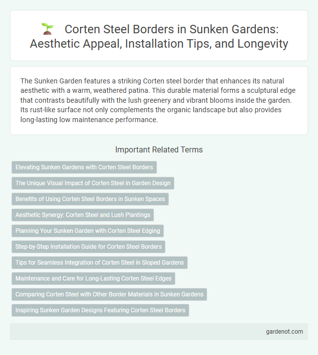 Corten Steel Borders in Sunken Gardens: Aesthetic Appeal, Installation Tips, and Longevity