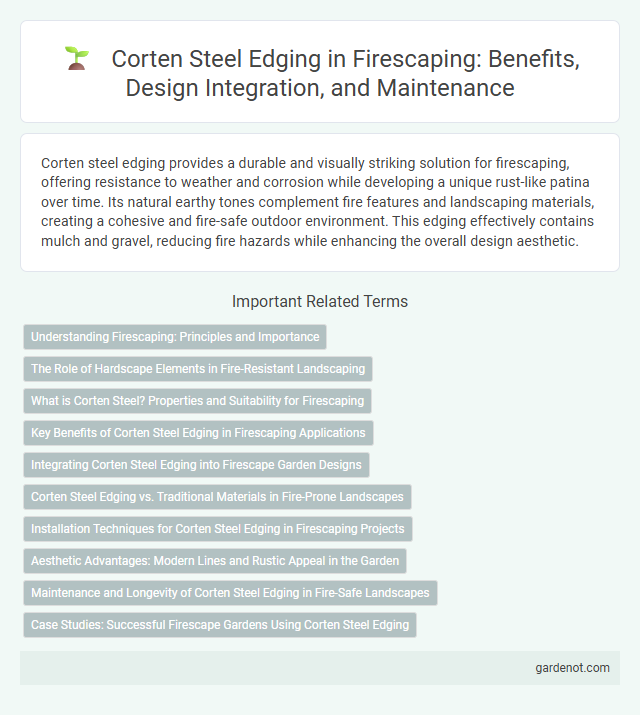 Corten Steel Edging in Firescaping: Benefits, Design Integration, and Maintenance