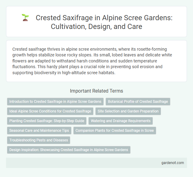 Crested Saxifrage in Alpine Scree Gardens: Cultivation, Design, and Care