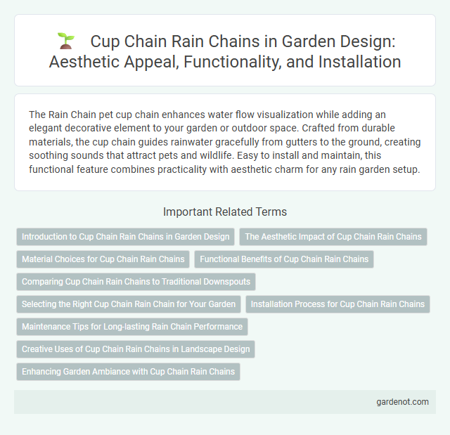 Cup Chain Rain Chains in Garden Design: Aesthetic Appeal, Functionality, and Installation