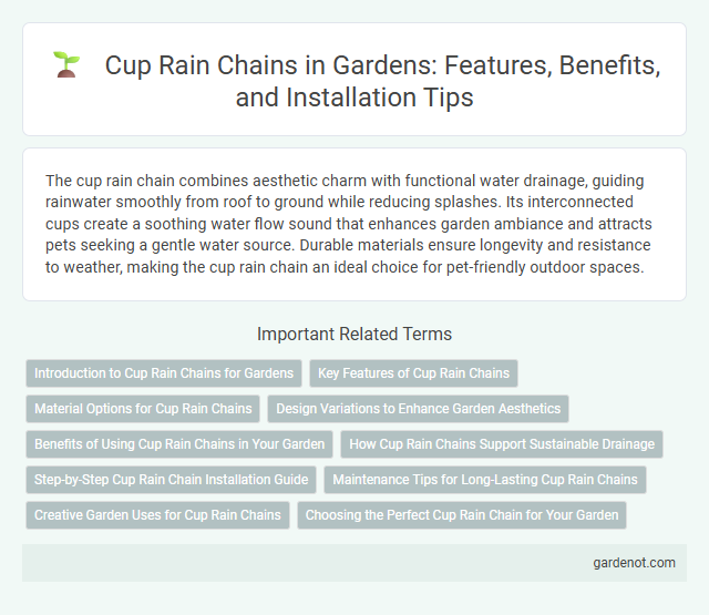 Cup Rain Chains in Gardens: Features, Benefits, and Installation Tips