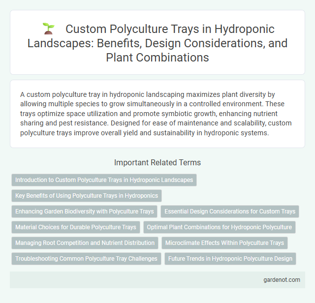 Custom Polyculture Trays in Hydroponic Landscapes: Benefits, Design Considerations, and Plant Combinations